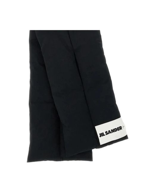 Jil Sander Black Winter Scarves for men