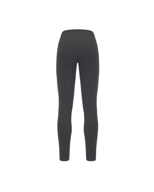 Pinko Gray Samt Polo Hose