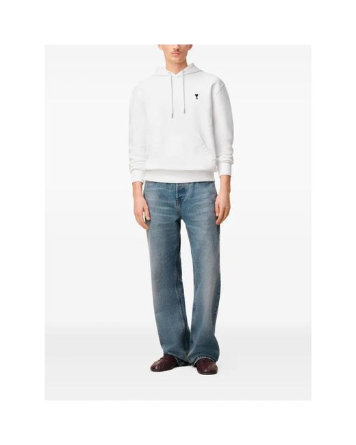 AMI Adc Hoodie in het White voor heren