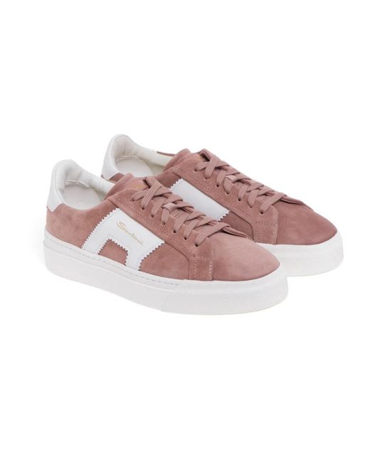Santoni Pink Sneakers