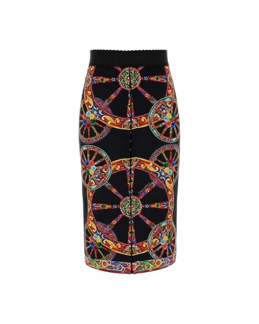 Dolce & Gabbana Black Midi Skirts