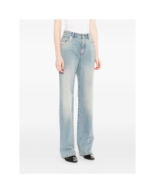 McQueen Blue Straight Jeans