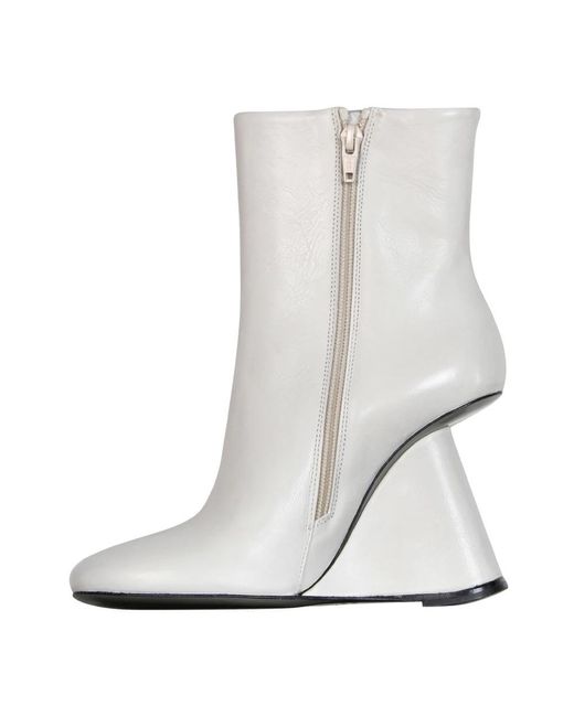Malloni White Heeled Boots