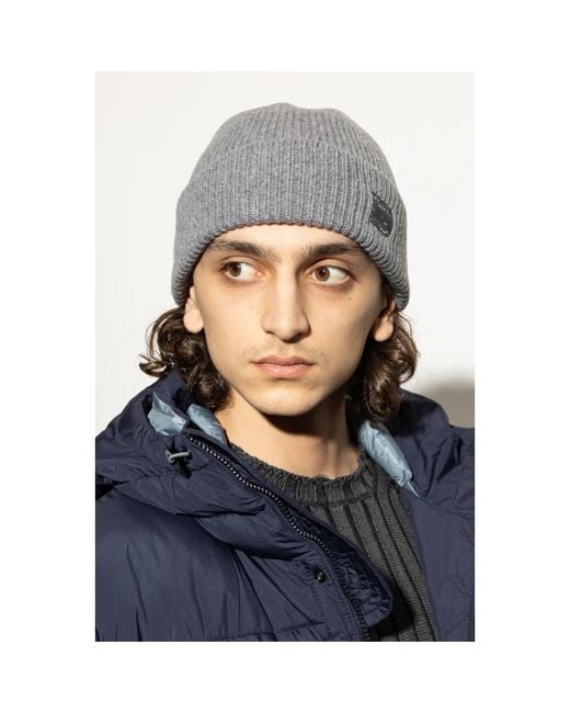 Paul Smith Mütze Mit Gesticktem Logo in Gray für Herren