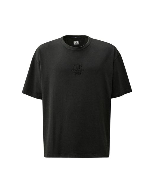 T-Shirts di C P Company in Black da Uomo