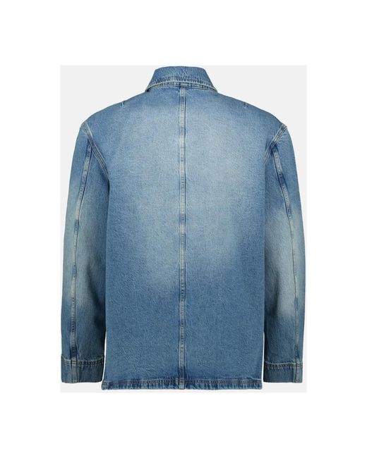 IRO Jassen ,Blauw ,Denim Klassieke Blauwe Denim Jas in het Blue voor heren