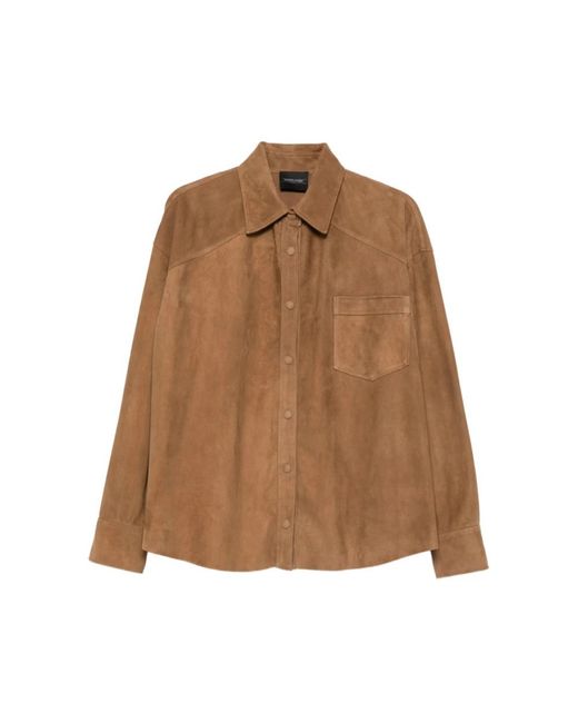 Simonetta Ravizza Brown Shirts