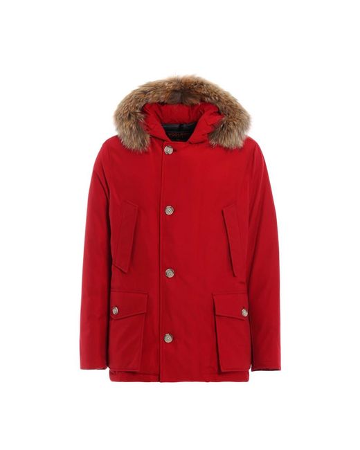 Woolrich Winter Jackets in het Red voor heren
