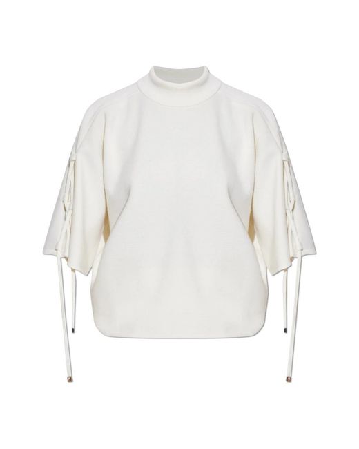 Max Mara Wollen Trui Bevanda in het White