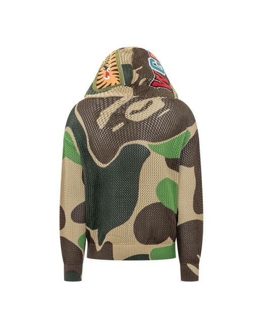 Cardigans A Bathing Ape de hombre de color Green