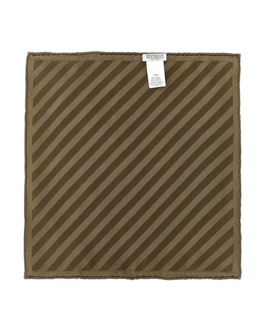 Brunello Cucinelli Green Handkerchiefs for men
