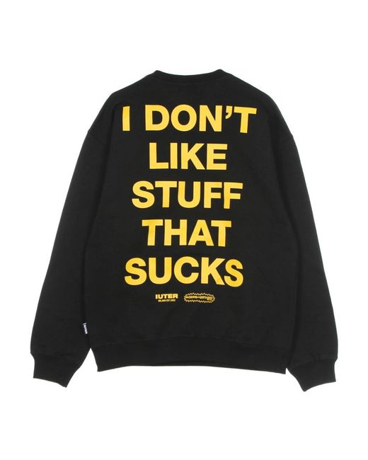 Iuter Black Sweatshirts for men