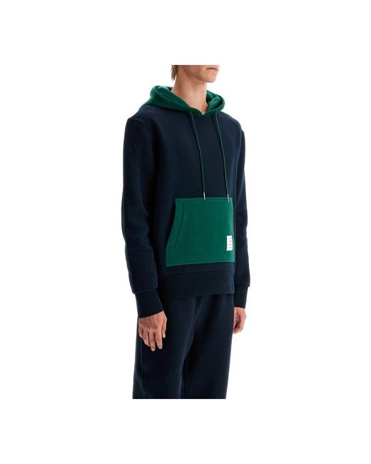 Thom Browne Kapuzenpullover mit farbblock in Blue für Herren