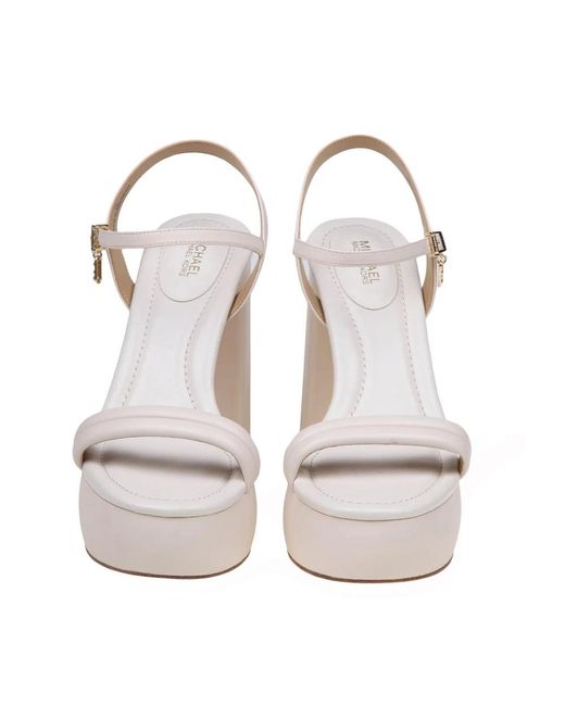 Michael Kors White High Heel Sandals