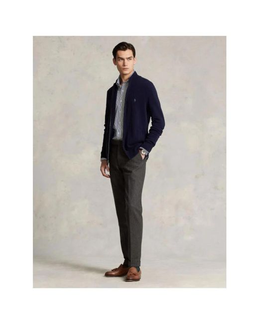 Polo Ralph Lauren Hoodies & Sweatvesten ,Blauw ,Wol Zip-Throughs in het Blue voor heren