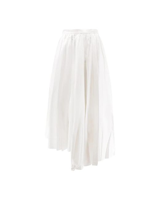 Self-Portrait White Midi Skirts