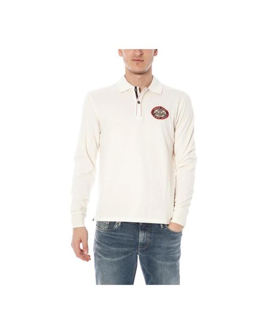 Armani Jeans White Polo Shirts for men