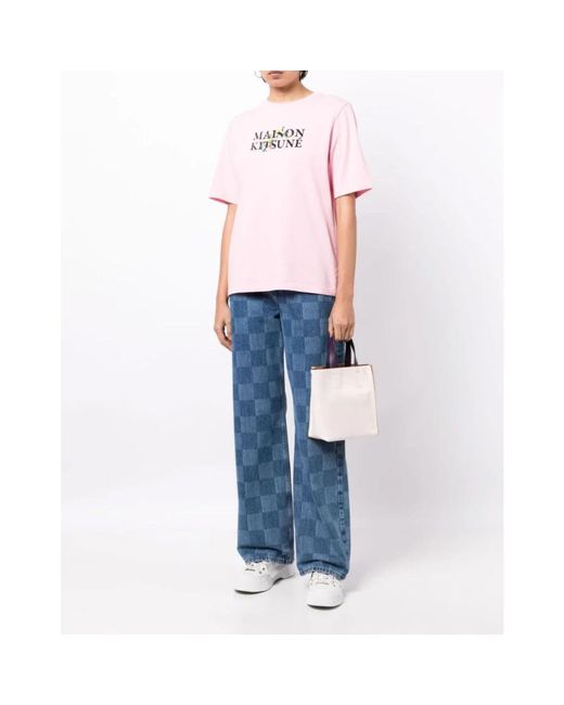 Maison Kitsuné Pink T-Shirts