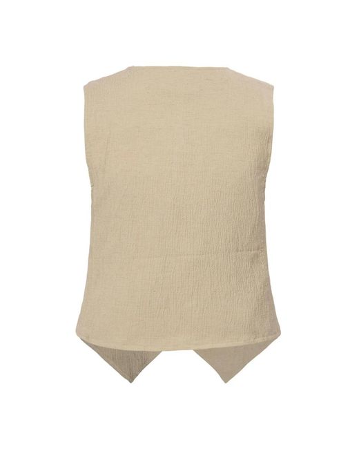 Cream Vests in het Natural