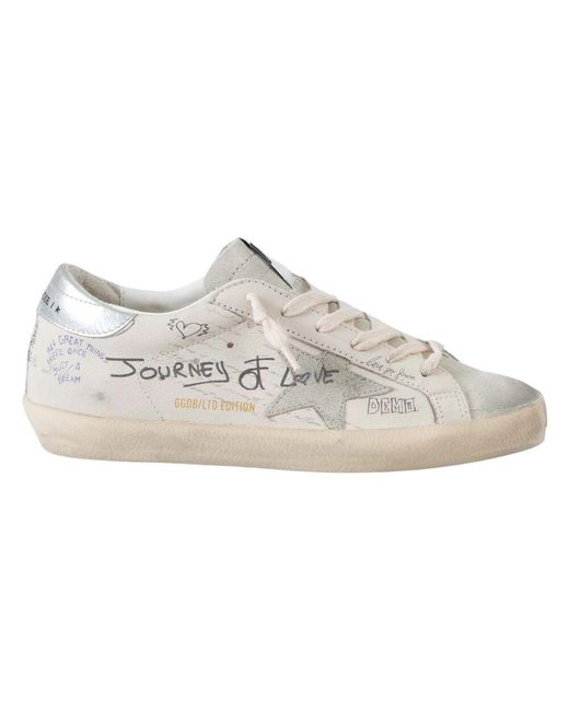 Golden Goose Deluxe Brand Gray Klassische Mit Liste Sneakers