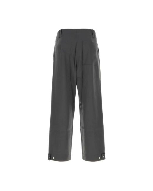 OAMC Gray Straight Trousers for men