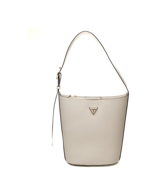 Guess White Shoulder Bags