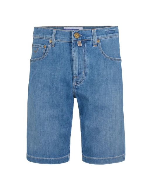 Jacob Cohen Blue Denim Shorts for men