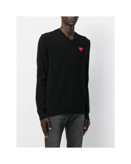 Knitwear > v-neck knitwear Comme des Garçons pour homme en coloris Black
