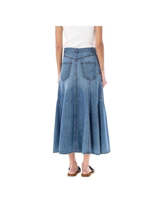 Chloé Blue Denim Skirts