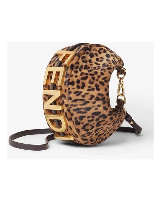 Fendi Brown Graphy Mini Hobo Bag