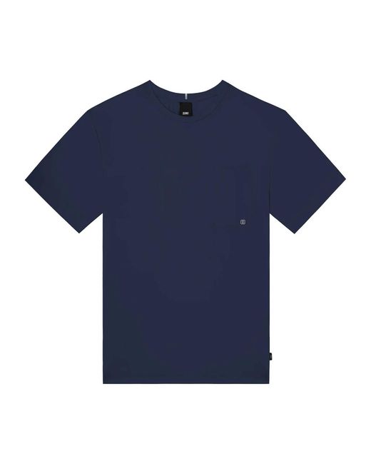 T-shirt elegante con design girogola di DUNO in Blue da Uomo