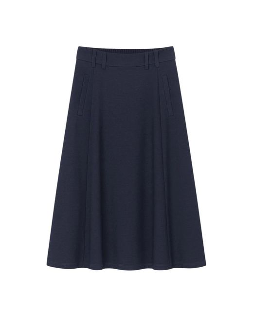 2-Biz Blue Midi Skirts