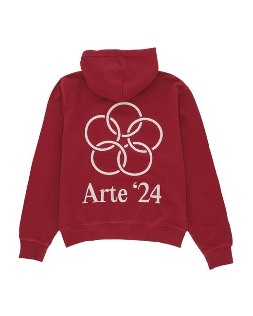 Arte' Red Hoodies for men