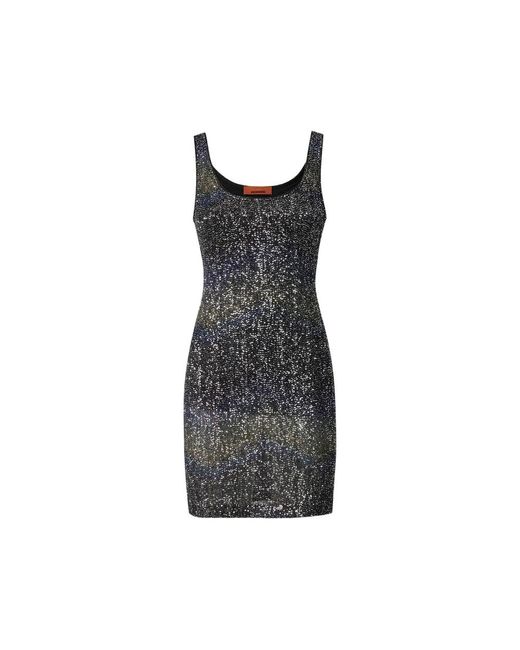 Missoni Sequinned Zigzag Jurk in het Black