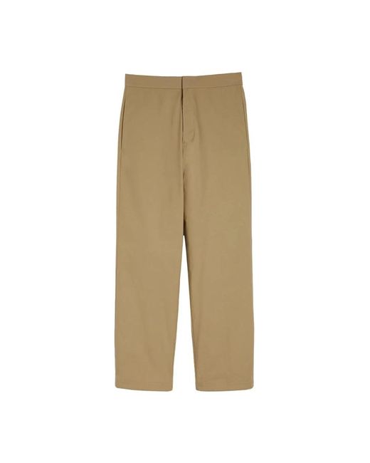 Jil Sander Natural Straight Trousers for men