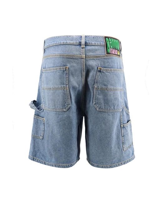 Barrow Blue Denim Shorts for men