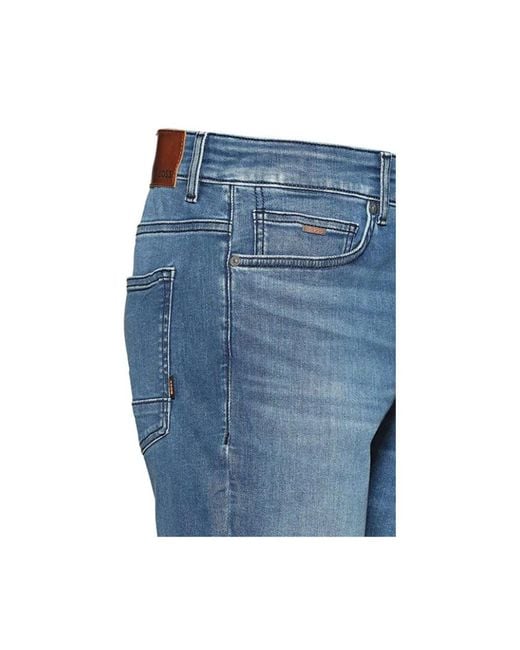 Boss Blue Denim Shorts for men