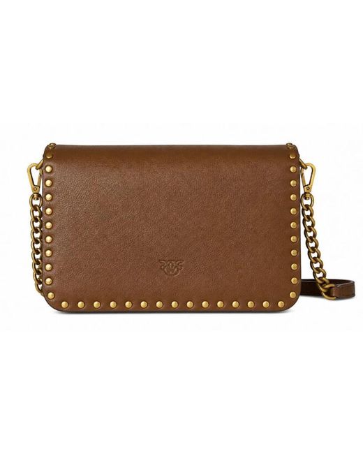 Pinko Brown Shoulder Bags