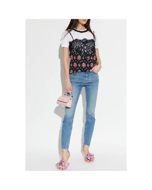 Dolce & Gabbana Blue Skinny Jeans