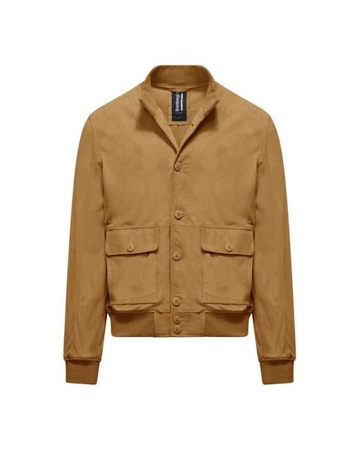 Bomboogie Brown Leather Jackets for men