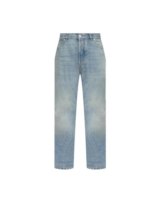 McQueen Blue Straight Fit Jeans for men