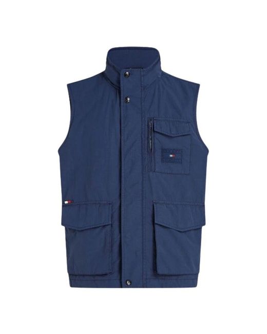 Tommy Hilfiger Praktische ärmellose weste in Blue für Herren