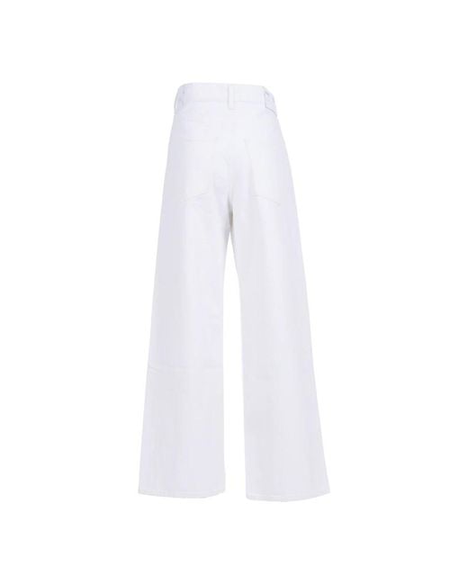 Agolde White Wide Jeans