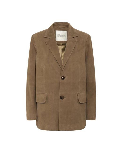 Blazers di My Essential Wardrobe in Brown