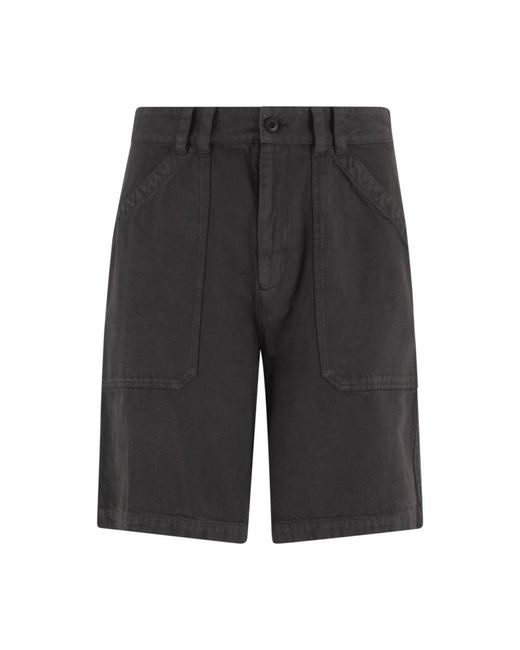Shorts antracite stile parka di A.P.C. in Black da Uomo