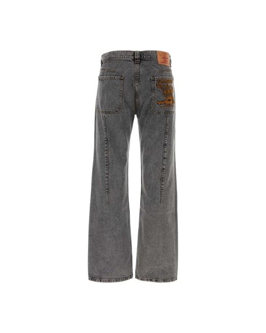Y. Project Graphit denim jeans in Gray für Herren