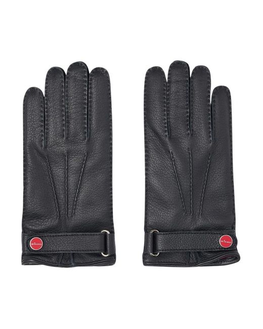 Kiton Black Hirschlederhandschuhe