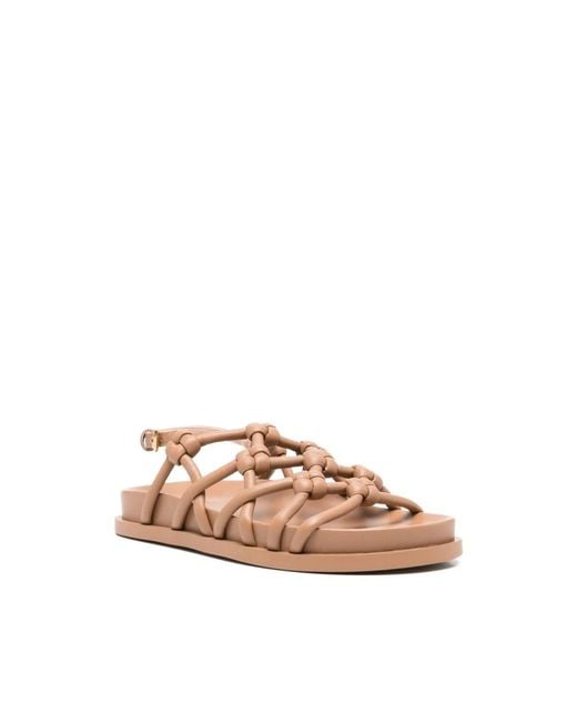 Agl Attilio Giusti Leombruni Brown Flat Sandals