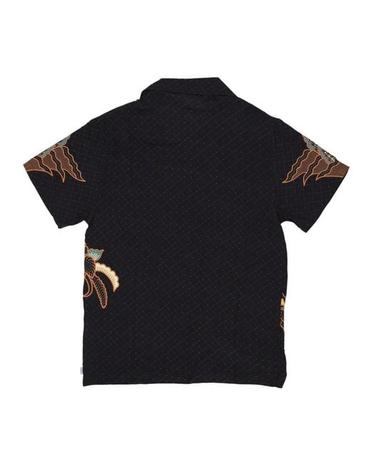 DOLLY NOIRE Black Short Sleeve Shirts for men