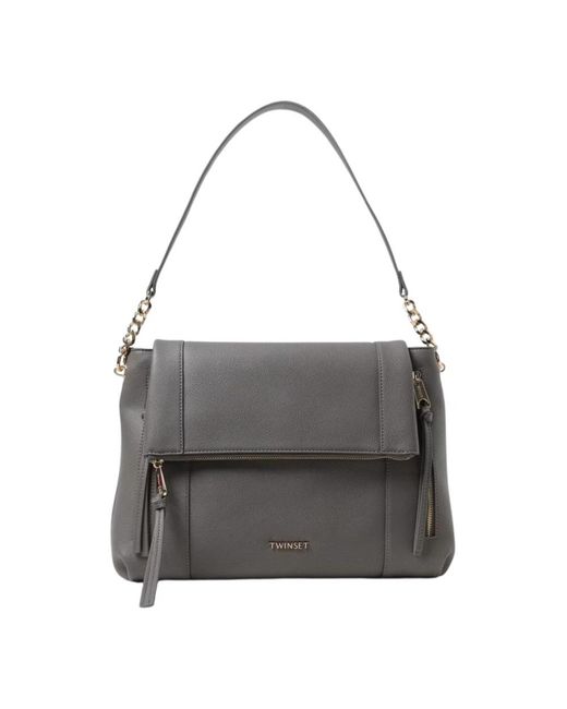 Twinset Gray Shoulder Bags